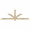 Ekena Millwork Redmond Rough Sawn Timber Gable Bracket, Douglas Fir, 84"W x 28"H x 2"D x 4"F, 8/12 Pitch GBW084X28X0204RED00RDF - alternate 1